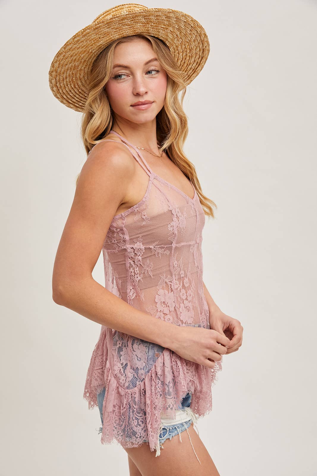 Bluivy - Venta al por mayor Camisola - Mujer - TÚNICA CAMISETA DE ENCAJE TRANSPARENTE5