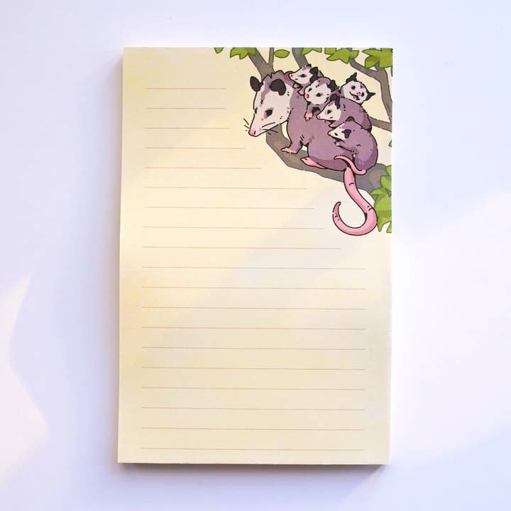 Opossum Notepad for wholesale by weneedtogooutside