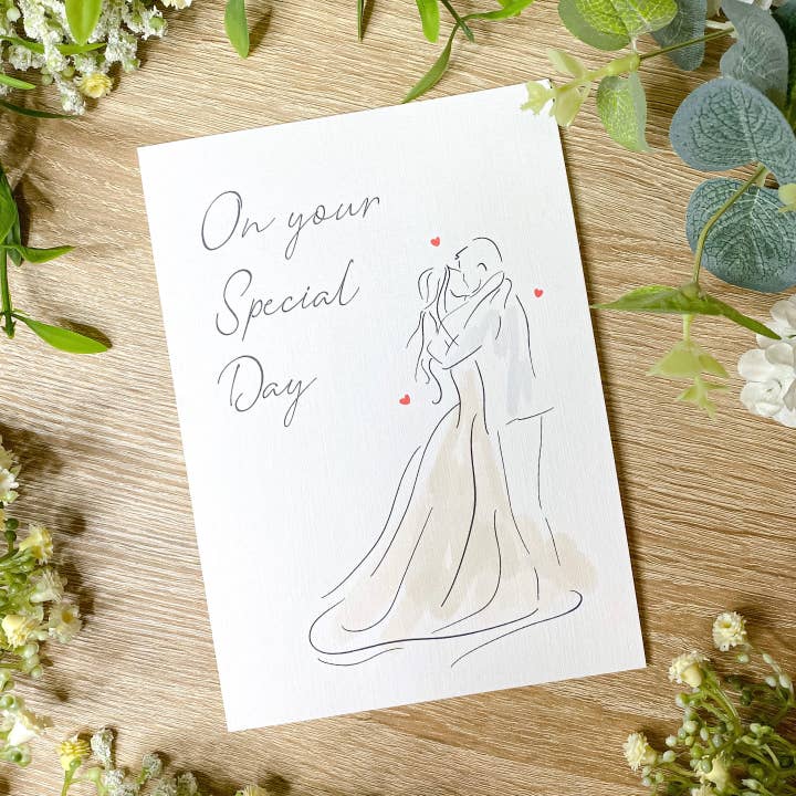 Wedding Day Greeting Card for wholesale by Stottella Design