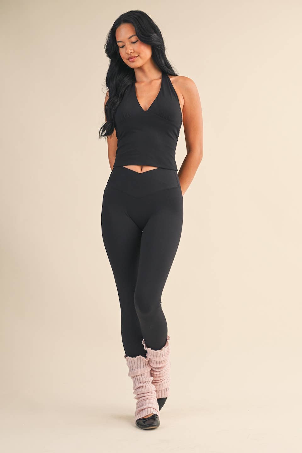 KIMBERLY C - Wholesale Athletic Top - Women's - Plunge Halter Tank20