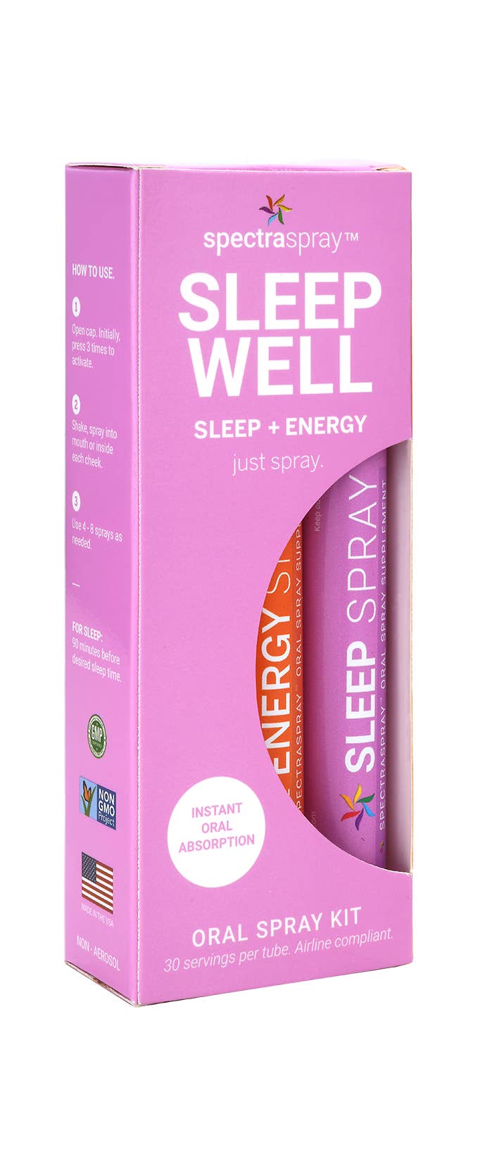 SpectraSpray Global - Wholesale Oral Supplement/Vitamin - Sleep Well Oral Spray Lifestyle Kit - set of 2