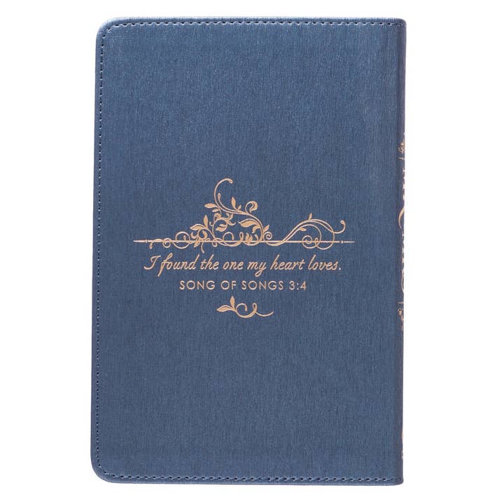 Christian Art Gifts - Wholesale Book - Adult - Devotional for Mr. & Mrs. Blue Faux Leather