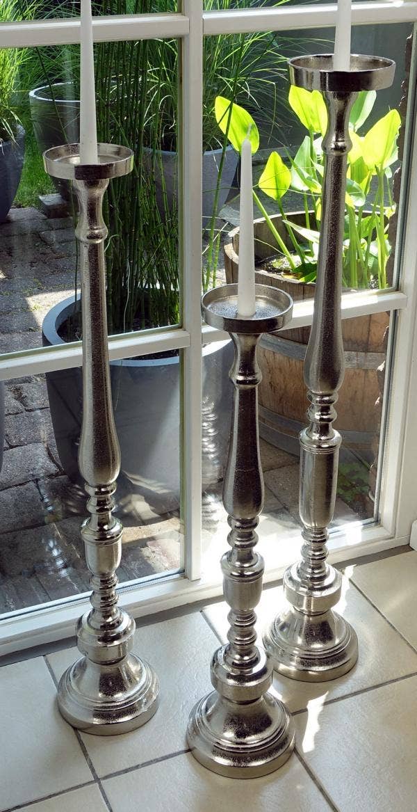 Michael & Philipp Noll e. K. – wholesale Candle holder – candlestick XXL silver5