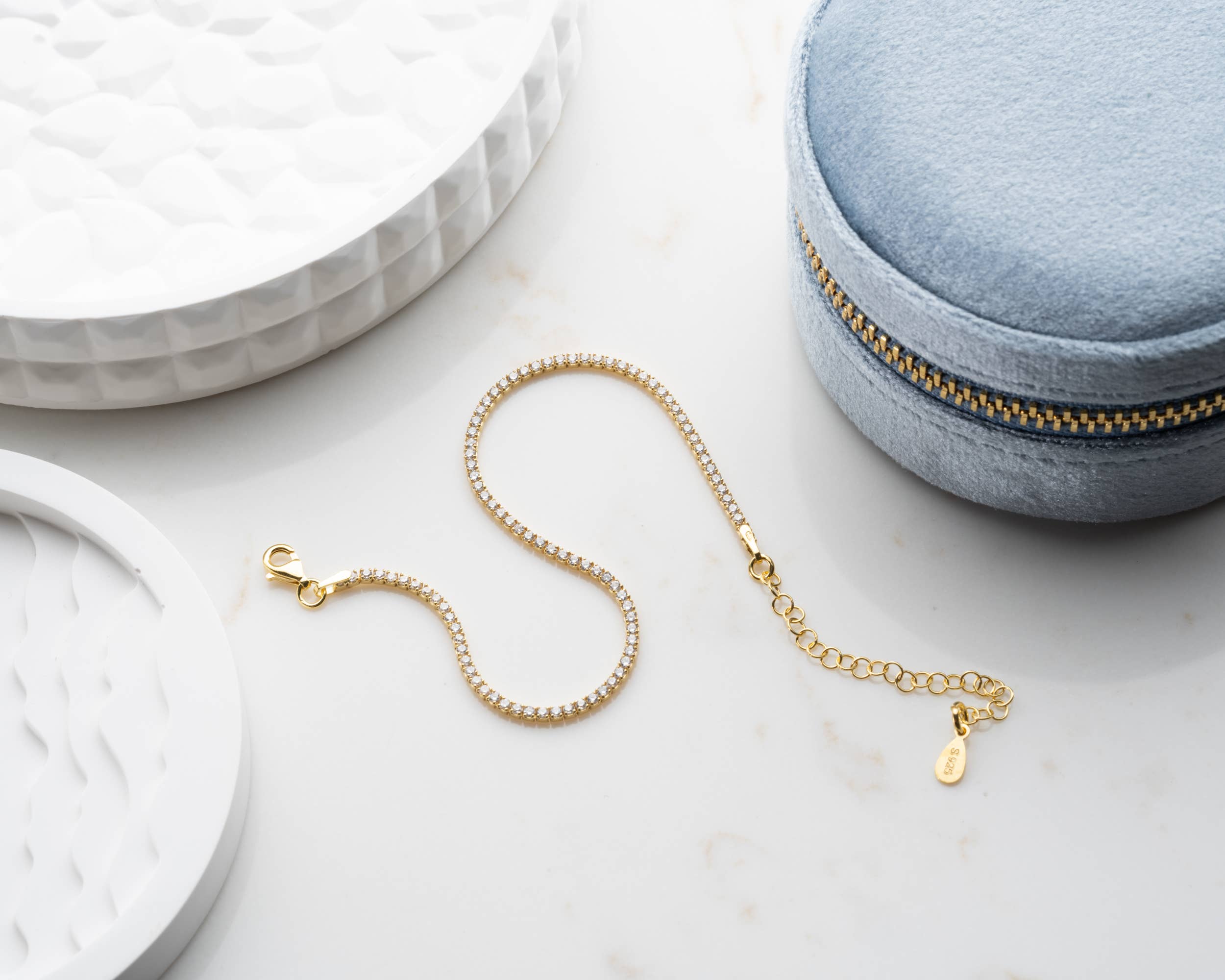 JoyPersonalized - Wholesale Tennis Bracelet - Dainty Tennis Bracelet, Diamond Cubic Zirconia Bracelet 5