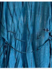 Vestido Teñido Anudado con Bolsillos Shibori de Manga Corta para venta al por mayor de Zumi