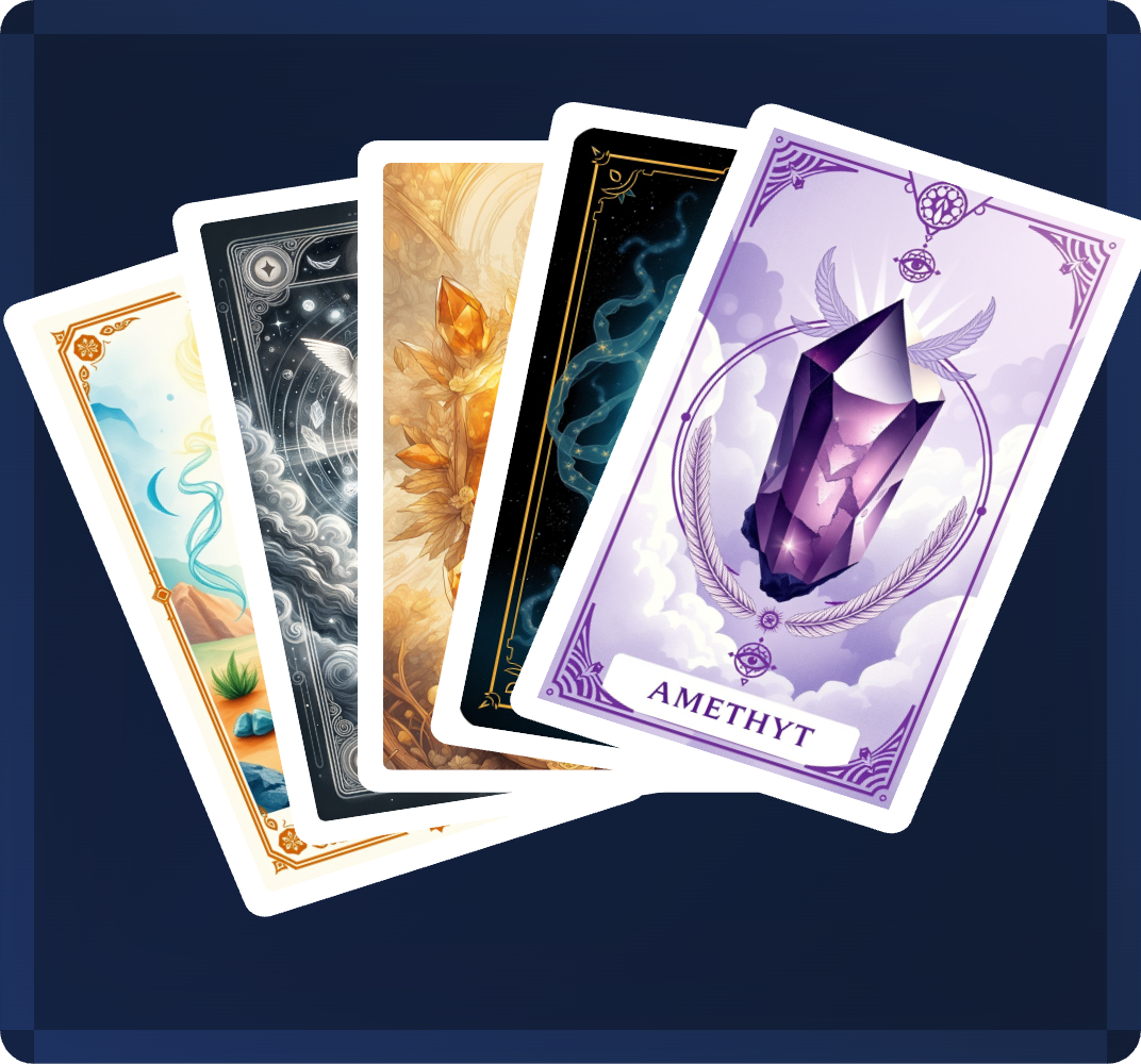 Tiny Tarot - Wholesale Tarot Cards - Crystal Deck1