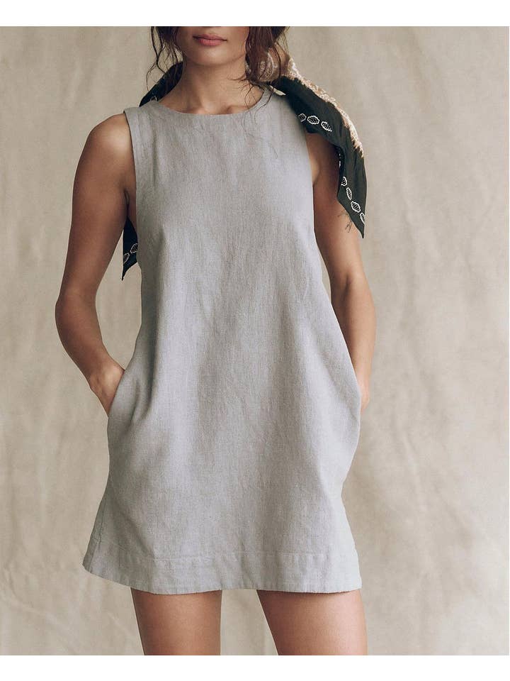 HIDDENBRAND - Wholesale Dress - Women's - Sleeveless mini pocket vest dress