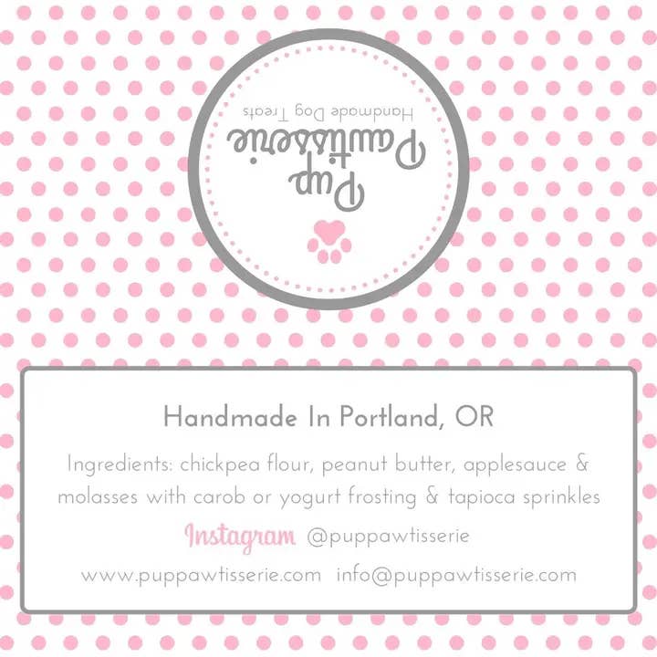 Pup Pawtisserie - Wholesale Pet Treats - Dog - 2 Pack Mini Donuts - Colored Frosting White Sprinkles1