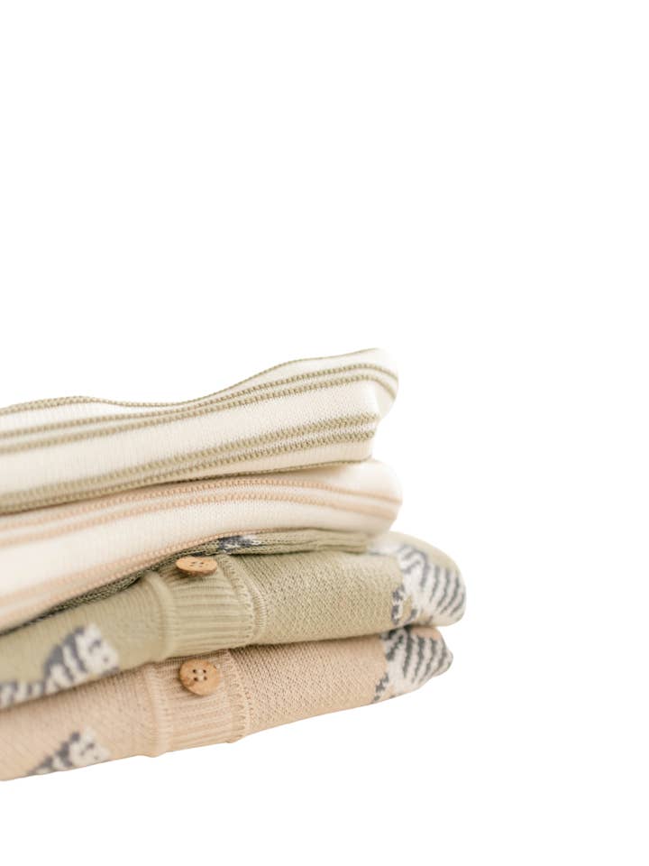 Dear Hayden - Wholesale Top & Short Set - Kids - Organic Cotton Knit Stripe Short Set7