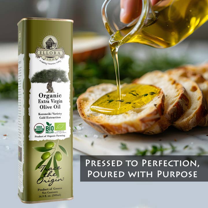 ELLORA FARMS - Wholesale Olive Oil - Organic Extra Virgin Olive Oil, Greek, Traceable, Gold Award5