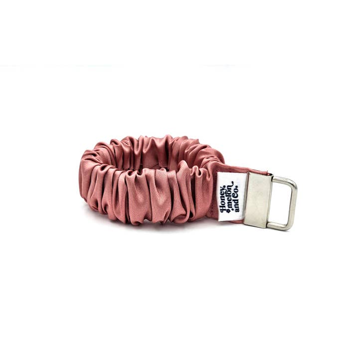 Dusty Rose Scrunchie Keyfob for wholesale by Honeymelon and Co