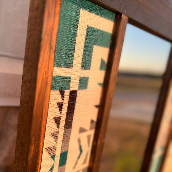 Twisted Iron Wholesale - Wholesale Mirror - Kids - Aztec Body Mirror - Turquoise