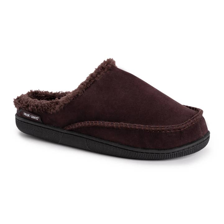 Muk Luks - Wholesale Slippers - Men's - Muk Luks Men's Faux Suede Clog Slippers