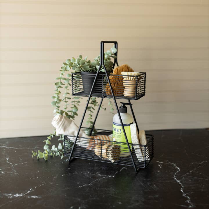 Atticus Two Tiered Wire Baskets Black Kitchen Decor and other Purchase Wholesale wire basket display. Free Returns & Net 60 Terms on Faire trending on Faire.