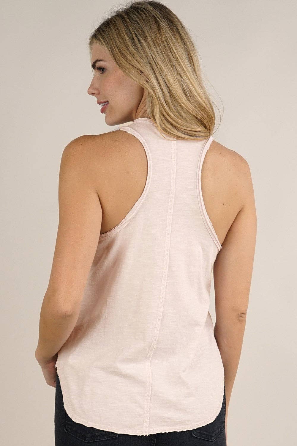 Lovestitch - Wholesale Tank Top - Women's - Basic Knit Cotton Slub Tank Top6