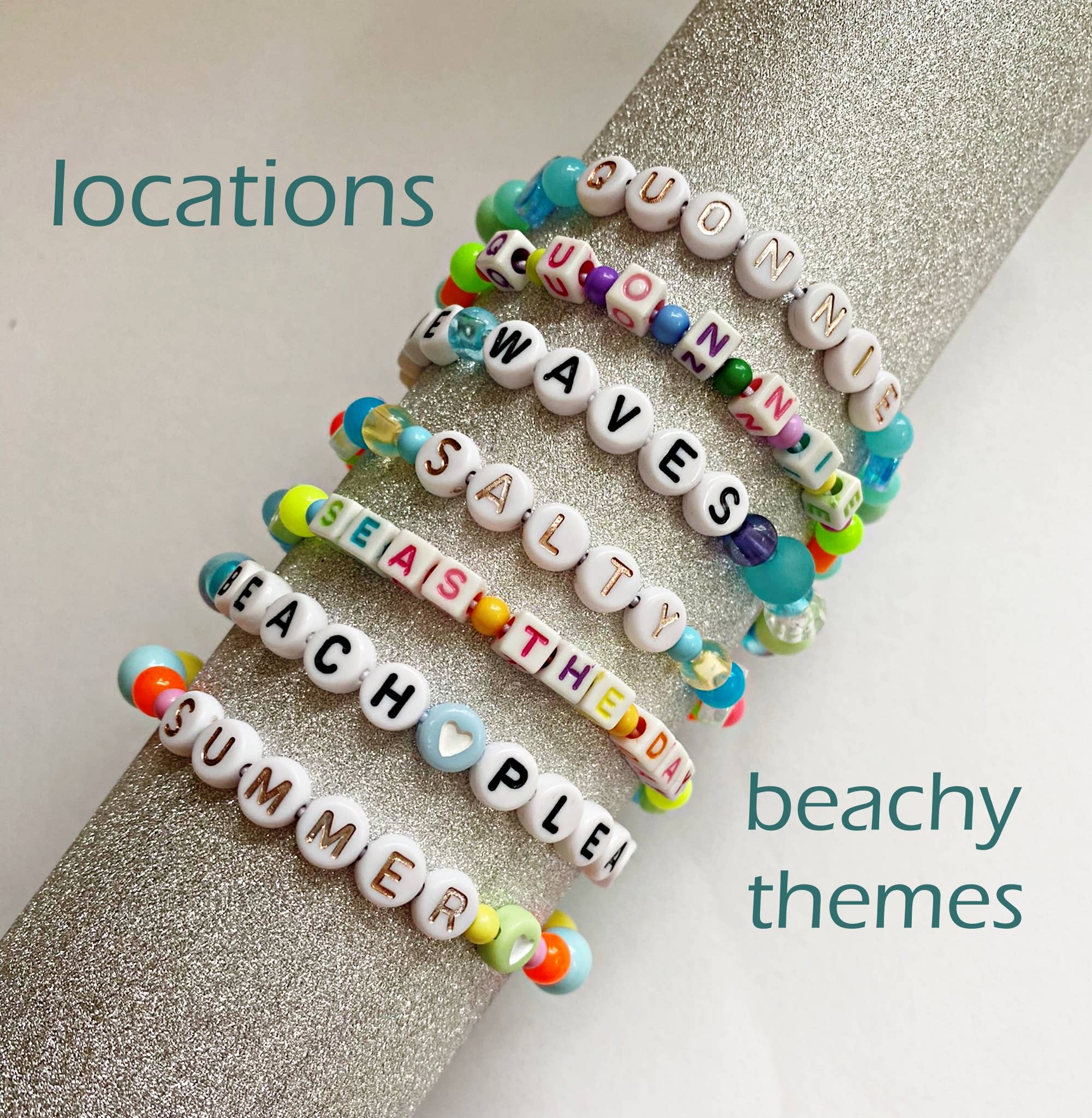 Tanner Glass - Wholesale Beaded Bracelet - Beaded Bracelets: Beach Themes5