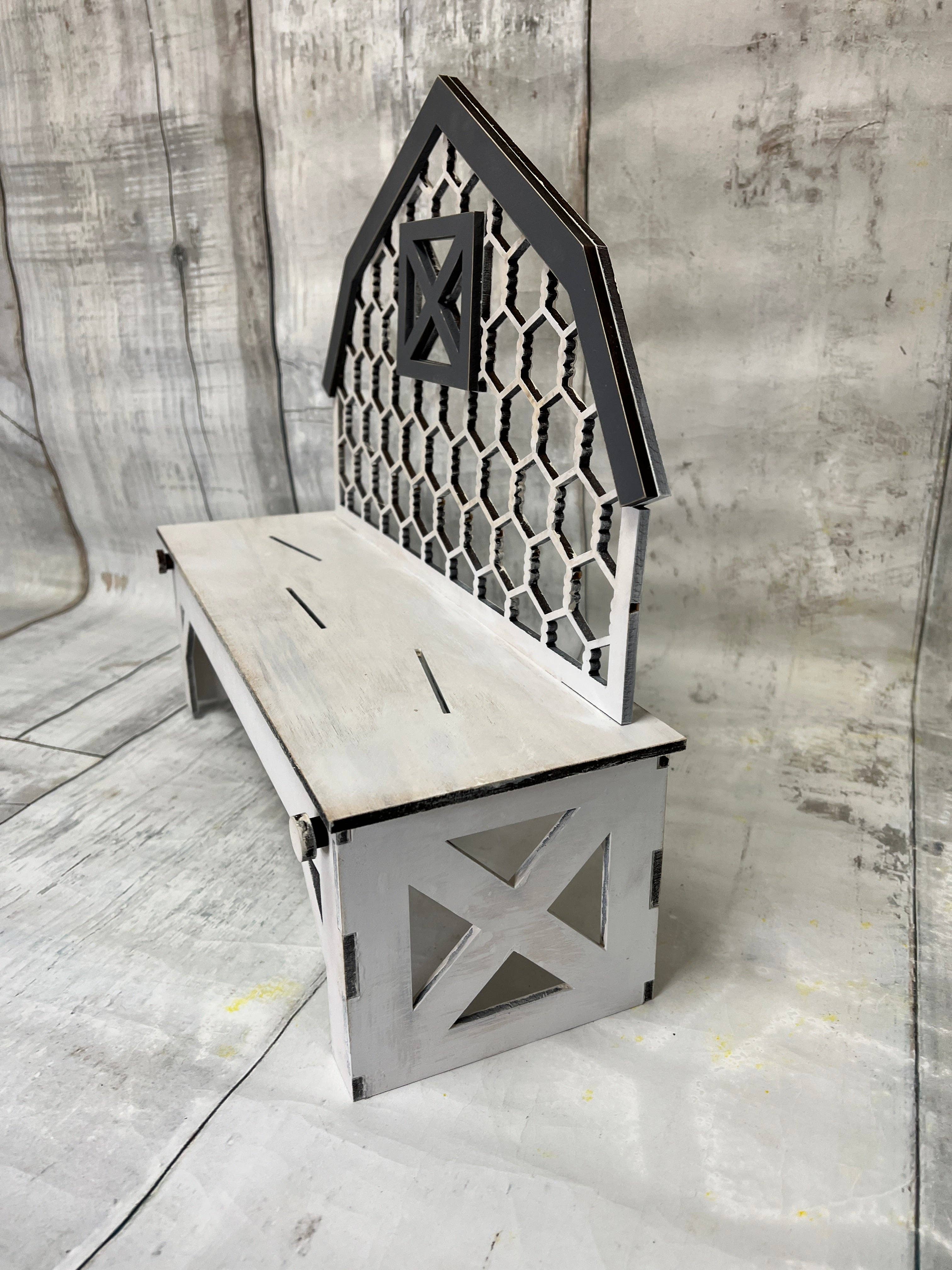 Rustic Home Co LLC - Wholesale DIY Craft Kit - Bench Barn display Kit1