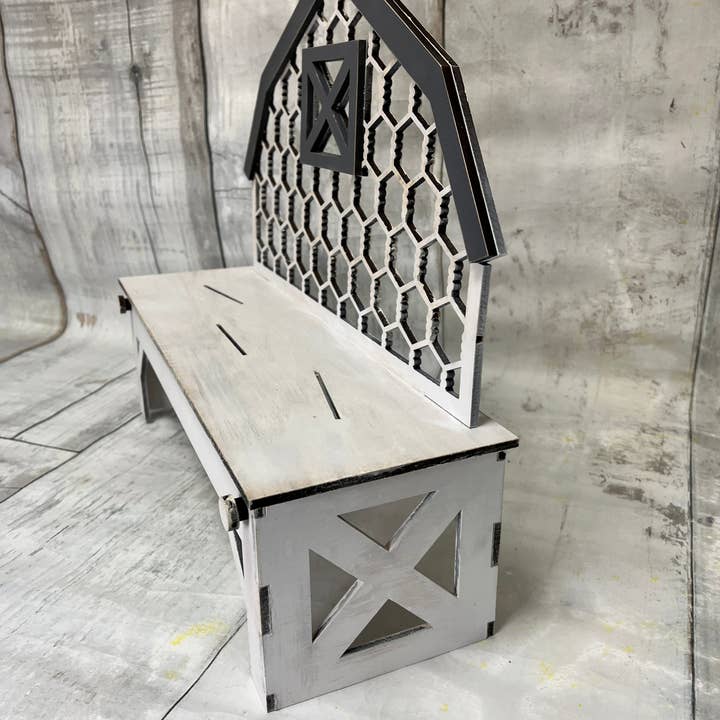 Rustic Home Co LLC - Wholesale Doe-het-zelf-knutselset - Bench Barn-displayset2