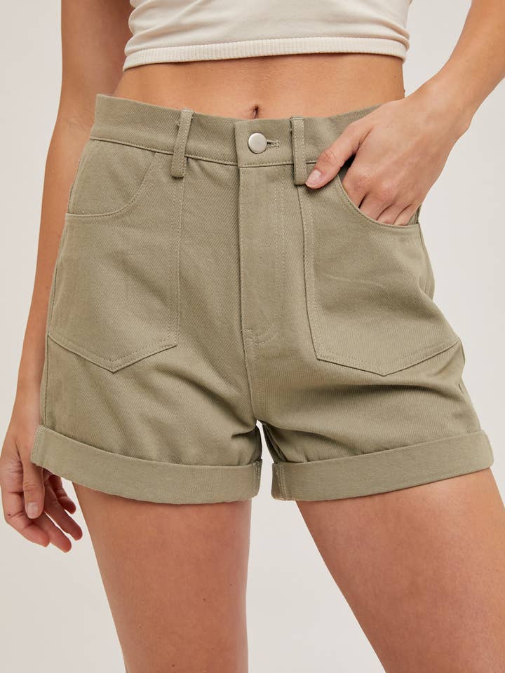 Bluivy - Wholesale Shorts - Women's - HIGH-RISE DENIM MOM SHORTS SIDE POCKETS