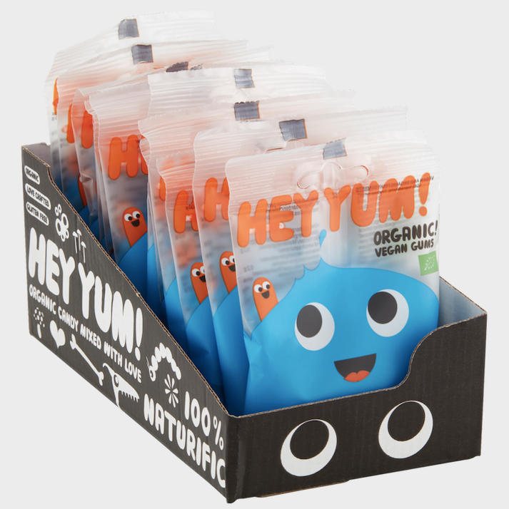 HEY YUM! – Engroshandel Vingummi – HEY YUM! Love Spring veganske frugtgummier 50 g2