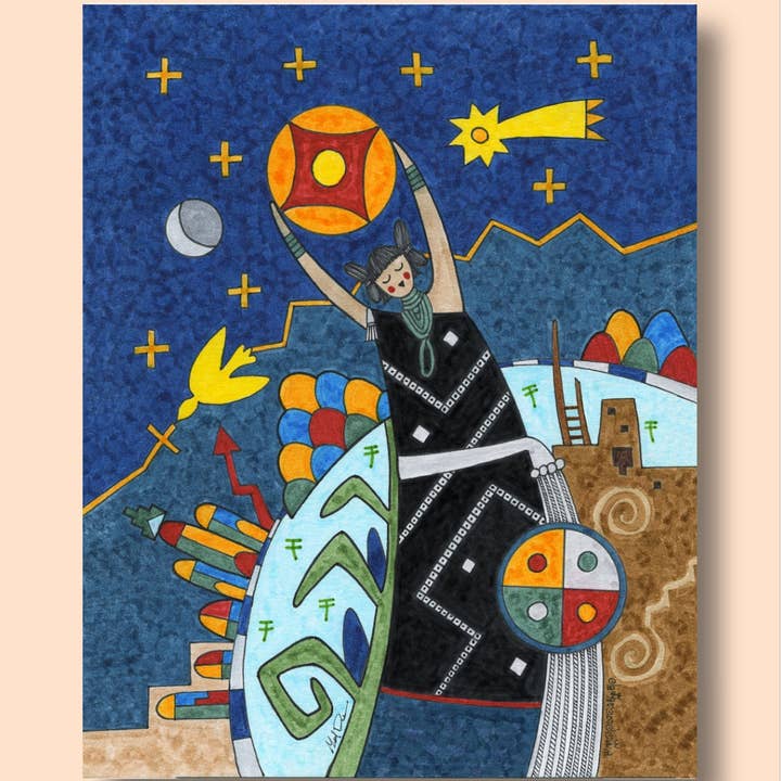 Fourth World Design - Wholesale Art Print - Star Maiden1