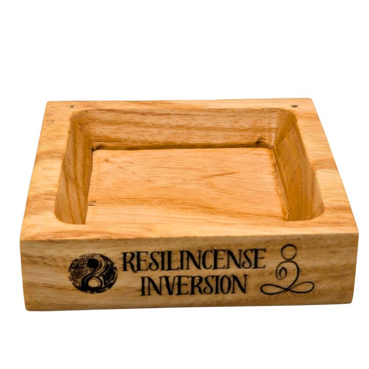 ResilScents WholeSale - Wholesale Incense holder - Inversion Ash Catcher – Crafted Wood & Brass Incense Stand