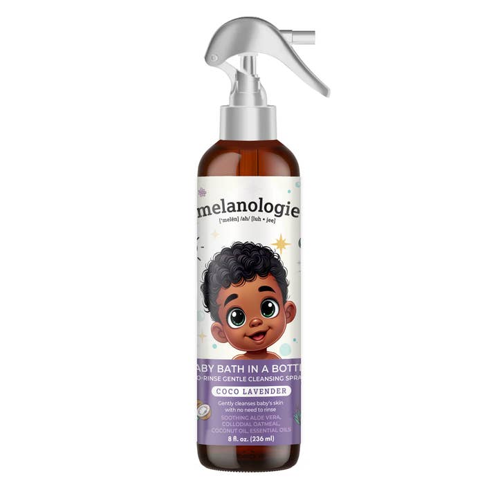 Babybad Ingen Skylning Mild Rensespray Kokos-Lavendel 8 oz for engroshandel hos KT Supply