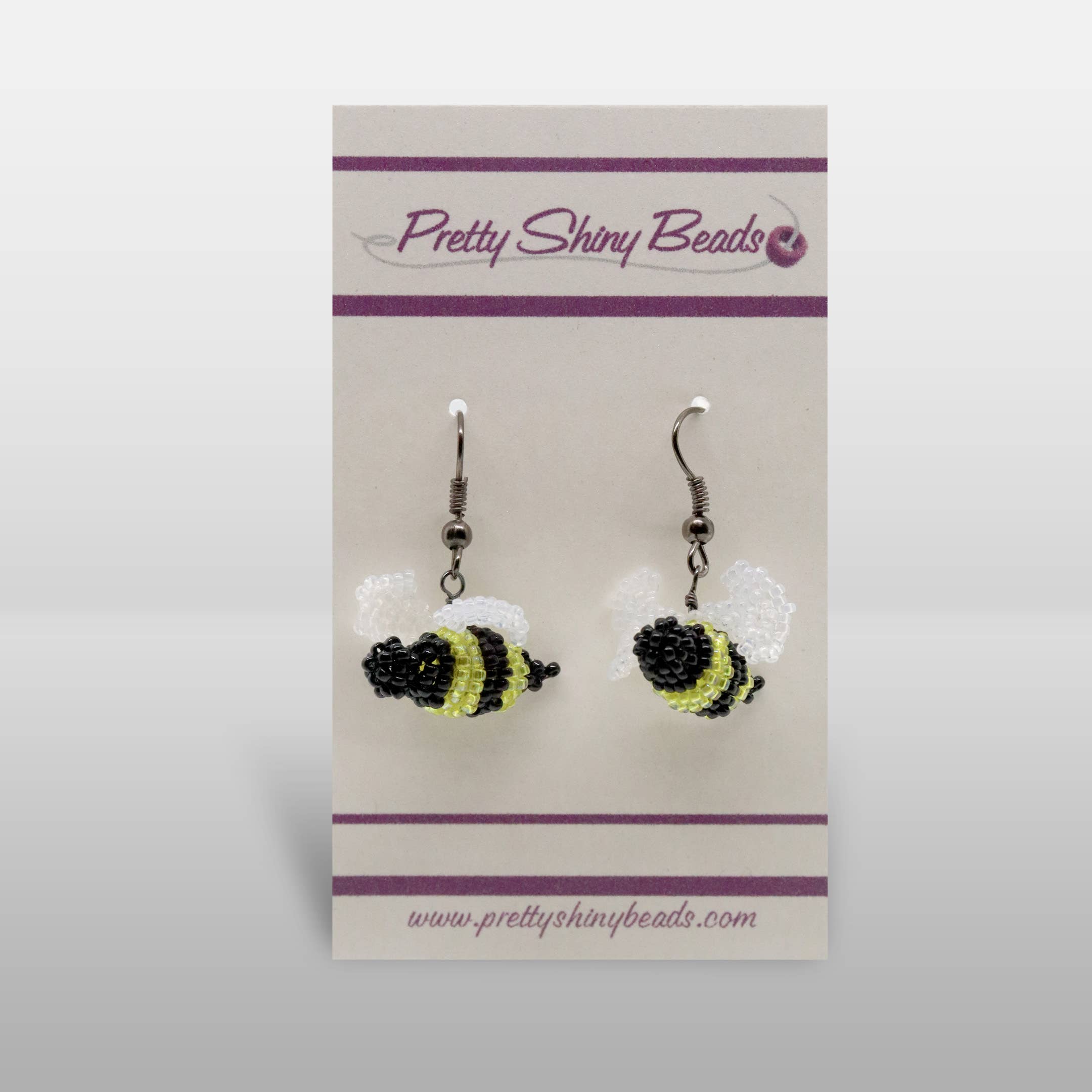 Pretty Shiny Beads - Venta al por mayor Pendientes colgantes - Pendientes de abeja con cuentas 3D2