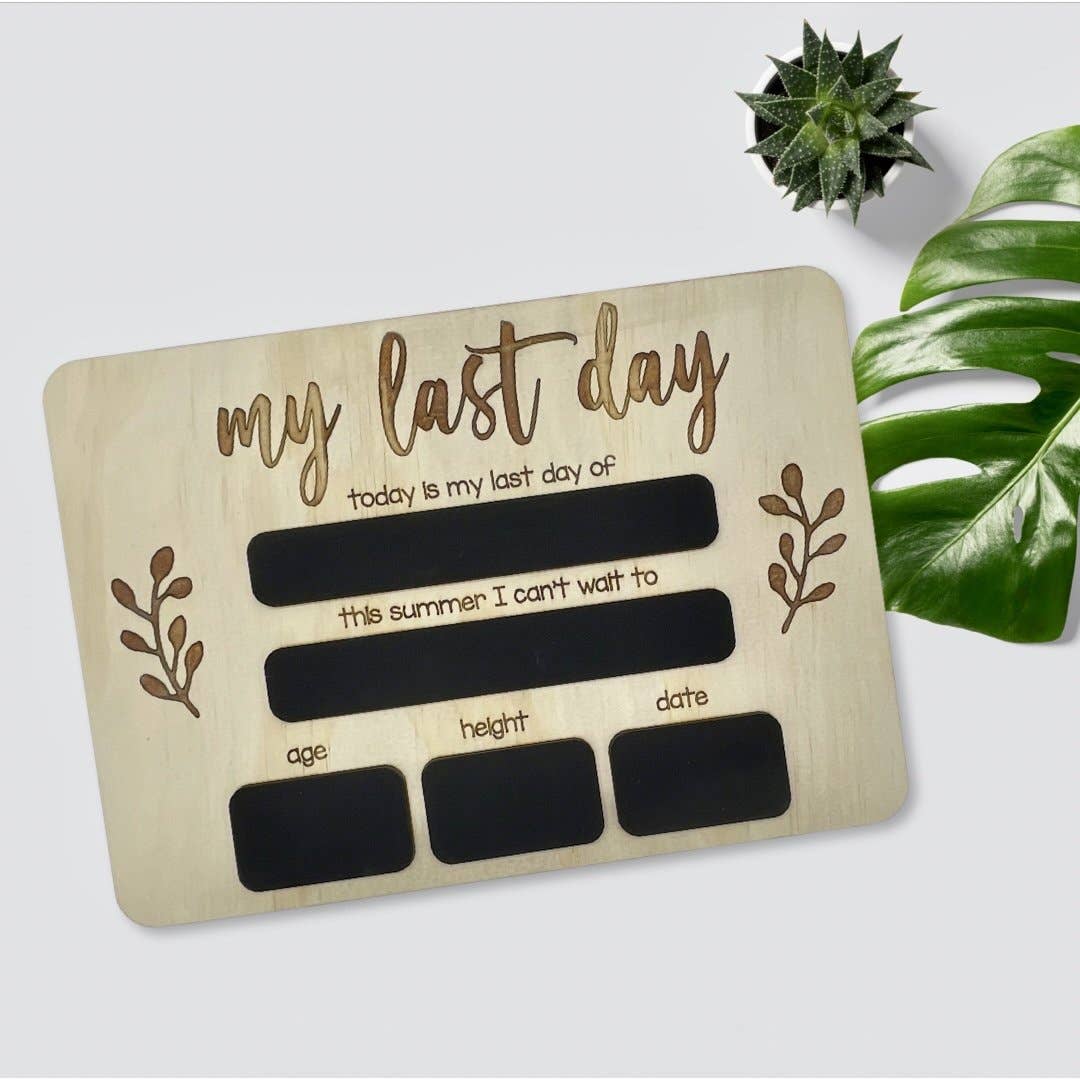 Timber Tinkers - Wholesale Milestone Art/Keepsake - Kids & Baby - First Day of School Board9