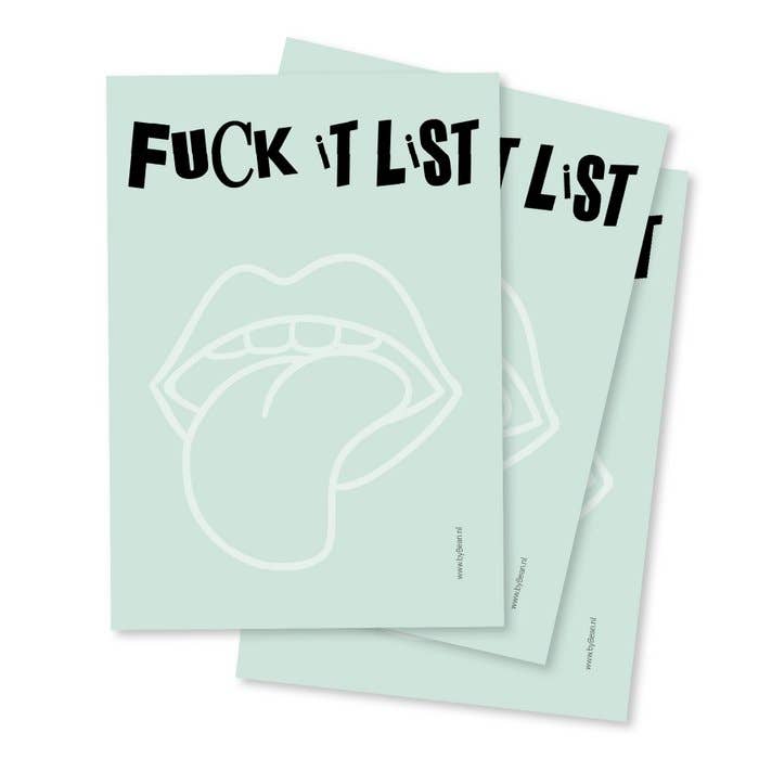 Cuaderno A6 - FuckIt List para venta al por mayor de byBean
