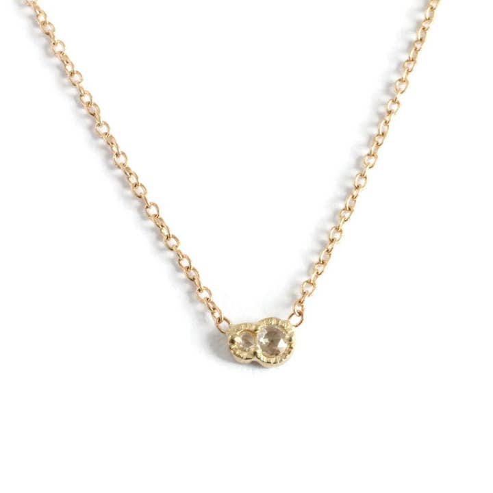 Partihandel med dubbla diamanthalsband -N091YG, N091PG, N091WG för wholesale av Linn.