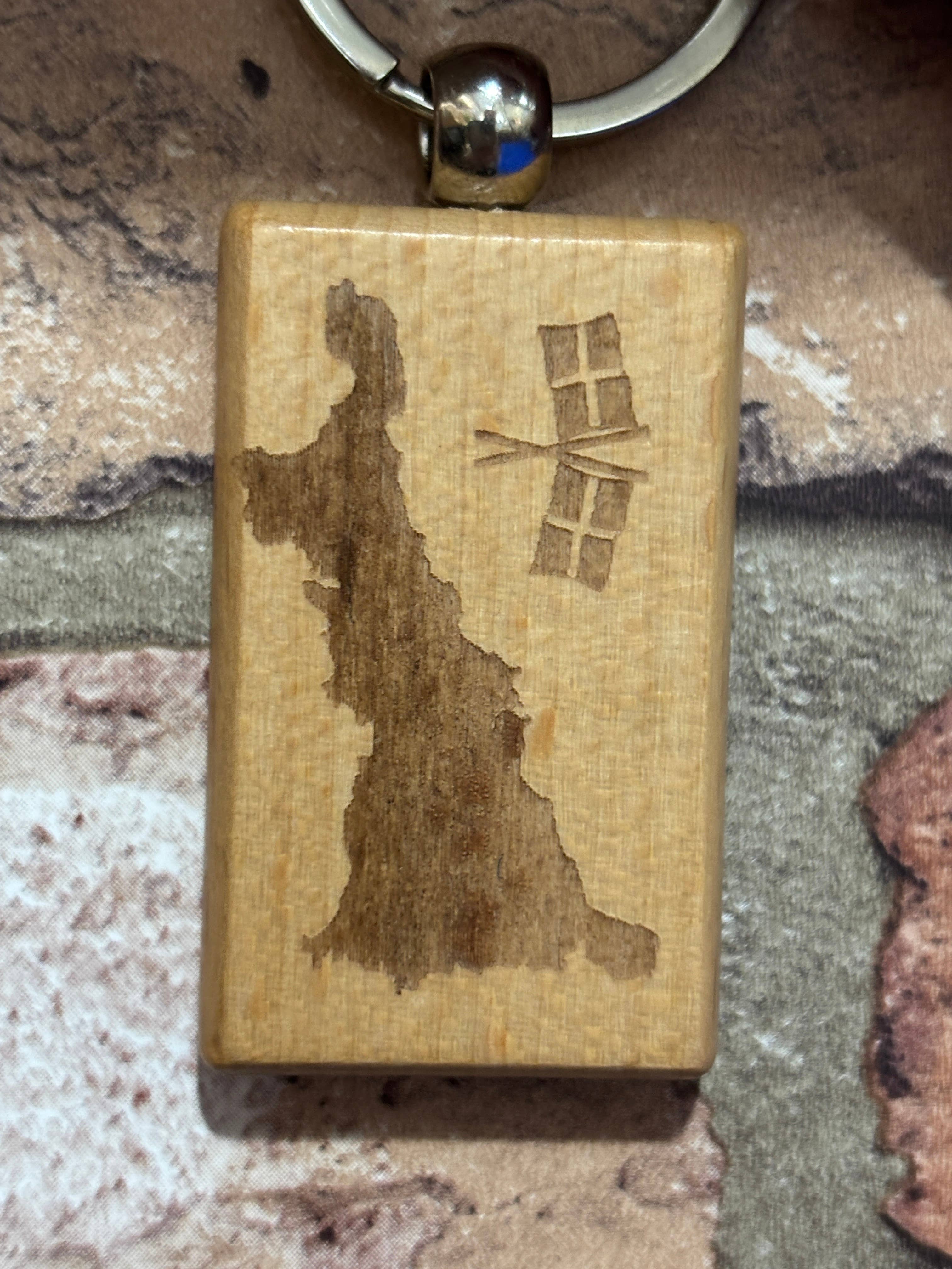 mayos makers – wholesale Keychain – Unisex – Personalised Wooden Keyring - Solid Wood Custom Engraved Key Ring5