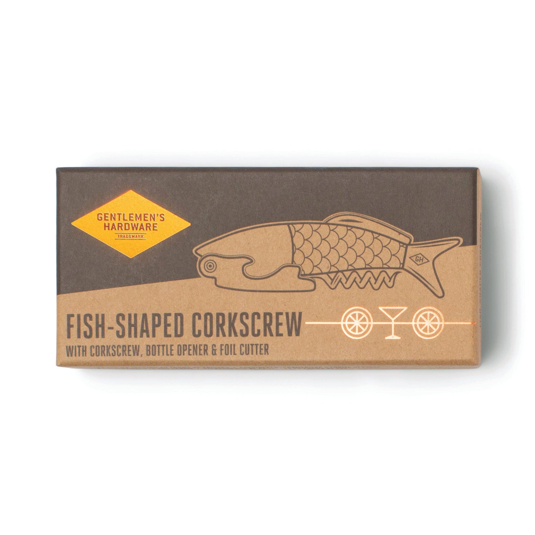 Designworks Collective – wholesale Bottle/wine opener – Fish Shaped Waiter's Corkscrew