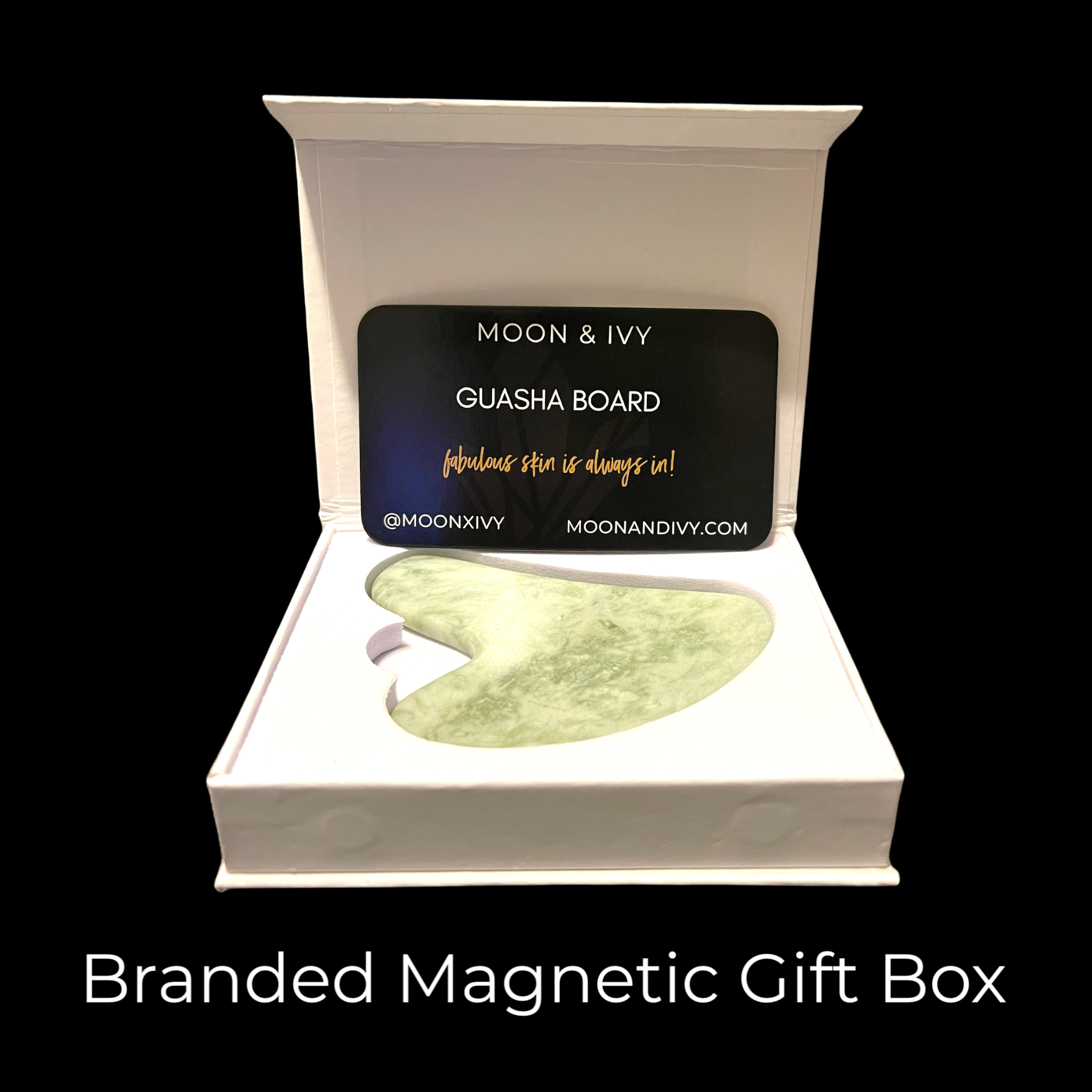 Moon & Ivy - Wholesale Gua Sha Tool - Jade Gua Sha Board2