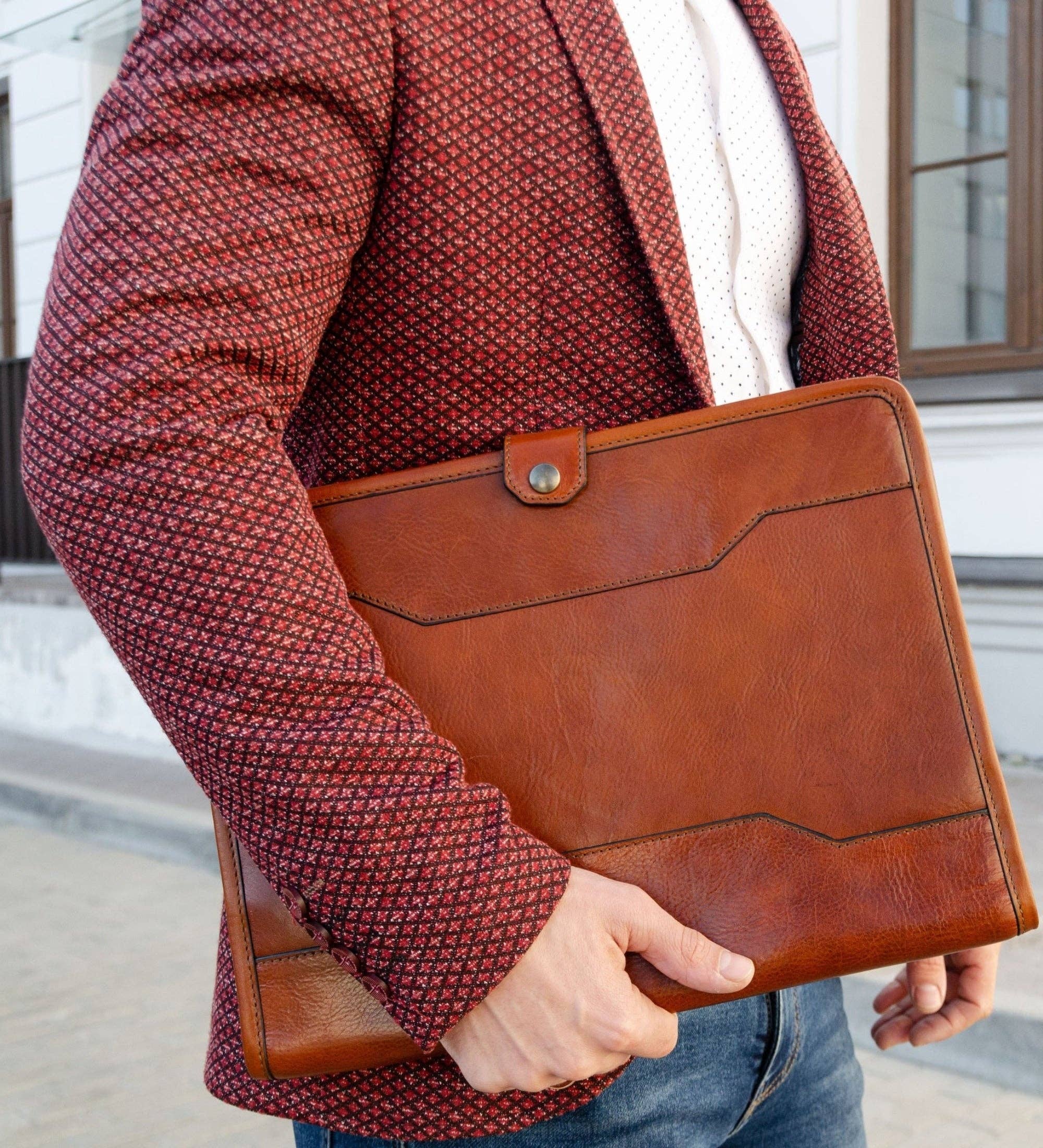 Time Resistance – wholesale Mappar – Läder A4 Dokument Mapp Organizer - The Call of the Wild11