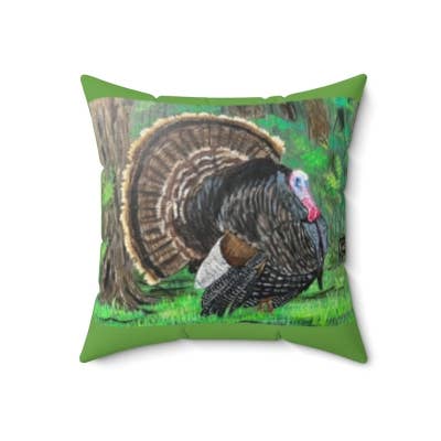 Spring Strut - Throw Pillow 18" x 18" for wholesale by Leah Smith Art