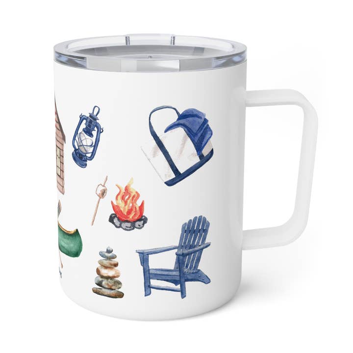 Tazza da viaggio isolata Cabin Fever per la vendita all'ingrosso da parte di The Muddy Dog