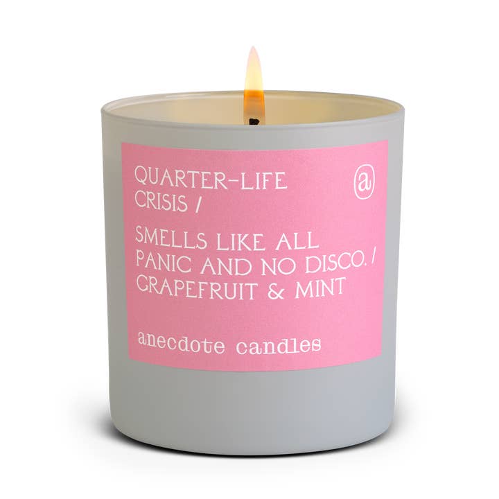 Anecdote Candles - Wholesale Jar/Filled Candle - Quarter-life Crisis (Grapefruit & Mint) Candle0