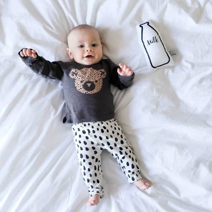 Fennco Styles - Vendita all'ingrosso Completo top e pantaloni - Neonati - Completo casual da ragazzo Teddy Bear 2 pezzi 2