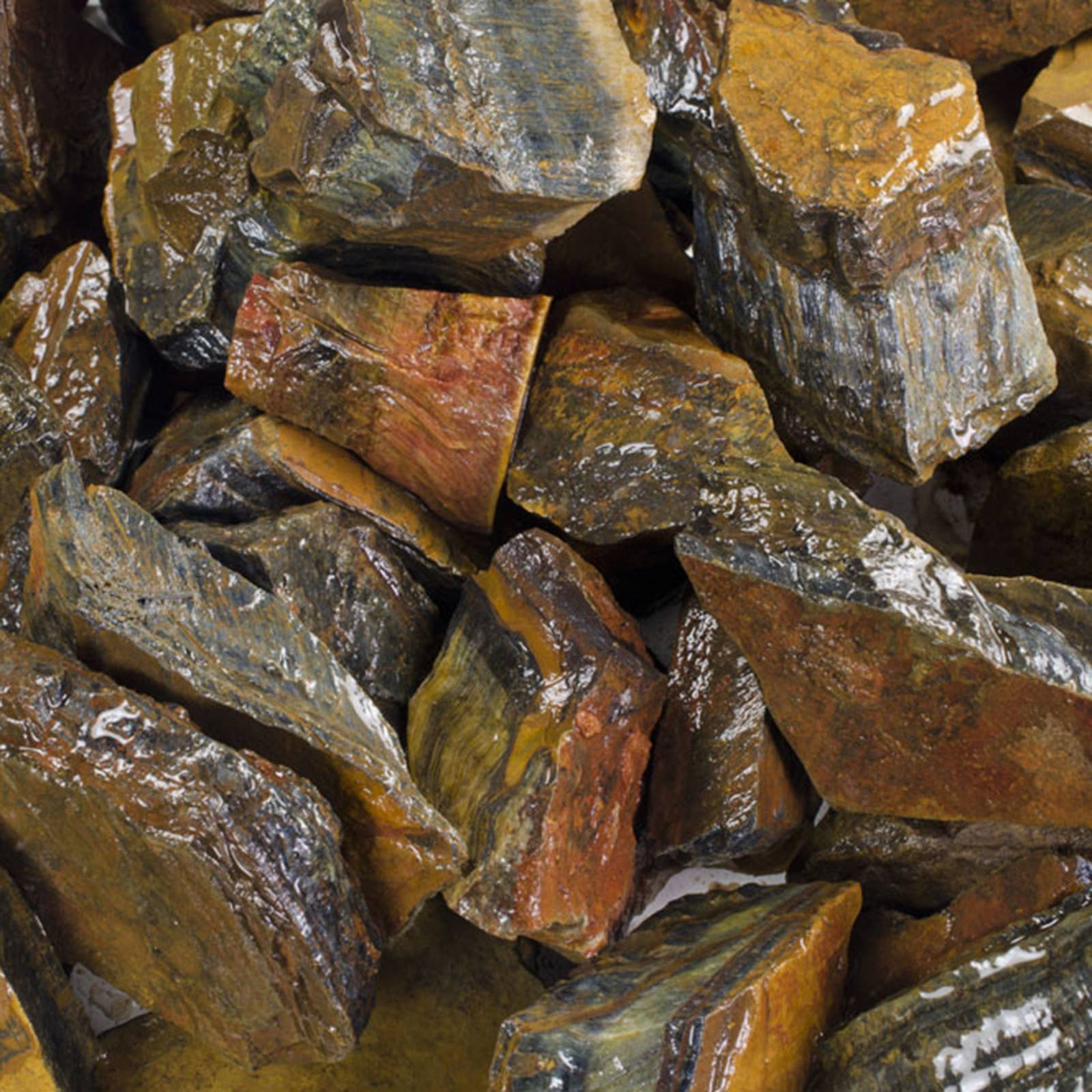 Fantasia Mining – Pedra/cristal espiritual por atacado – Olho de tigre azul áspero - África - Pedras Naturais Bruta (1 lb)3