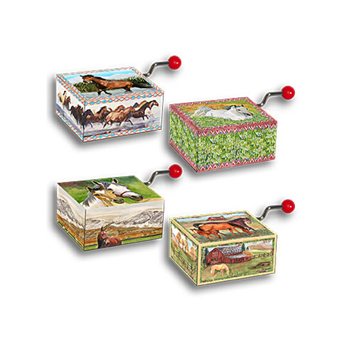 Enchantmints - Wholesale Music Box - Kids & Baby - 2025 Horse Music Box Display -16 Pc Wholesale Christmas Gift1