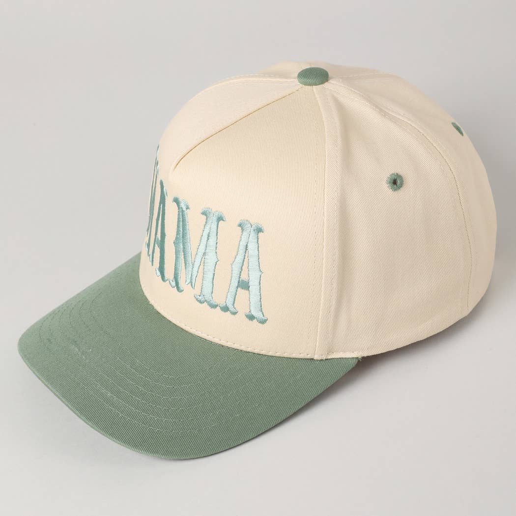 Fashion City - Wholesale Baseball Cap - Women's - MAMA Typographic Design Embroidery Baseball Cap26