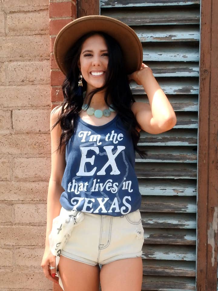 Ex au Texas | Débardeur Country Western pour la vente par Cult of Personalitees