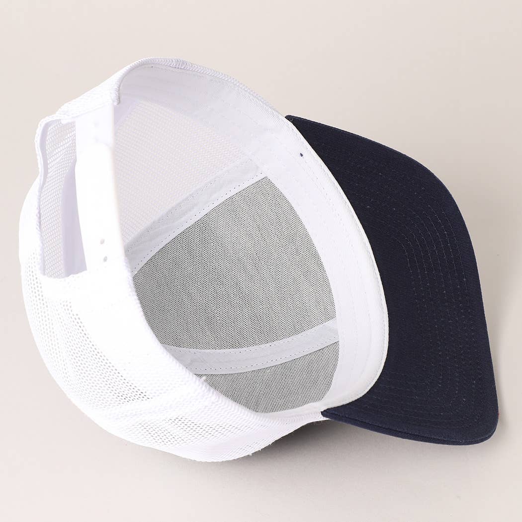 Fashion City - Wholesale Trucker Hat - Unisex - Two Tone Cotton Trucker Hat with Mesh Back33
