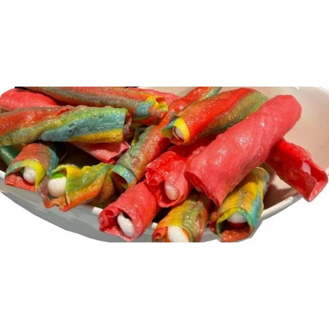 Skittlez Stuffed Fruit Roll ups for wholesale by Rodgers jam berries