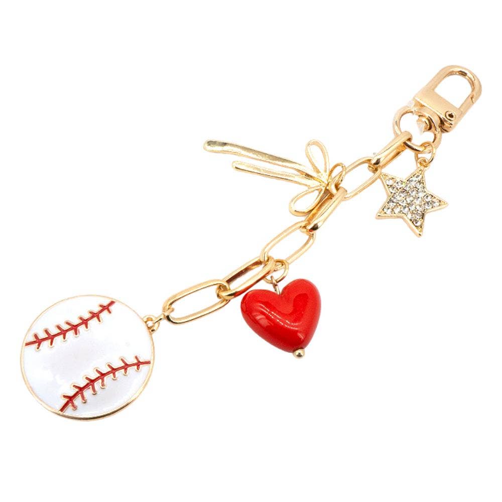 anbfashion - Wholesale Crossbody Bag - Women's - BASEBALL FASHION BAG CHARMS 19-18060