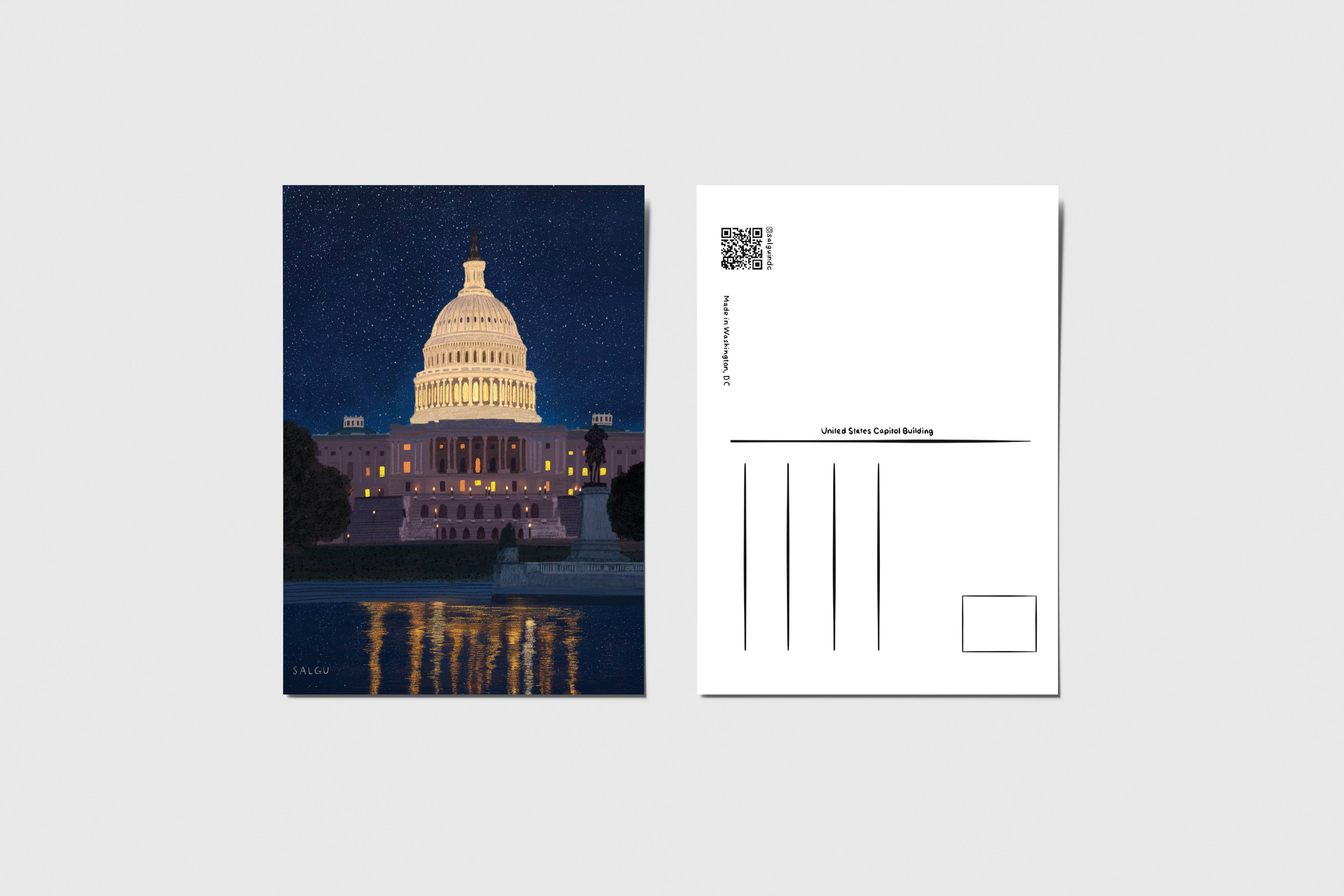 Salgu - Wholesale Postcard - Postcard - Capitol Building at Night 0