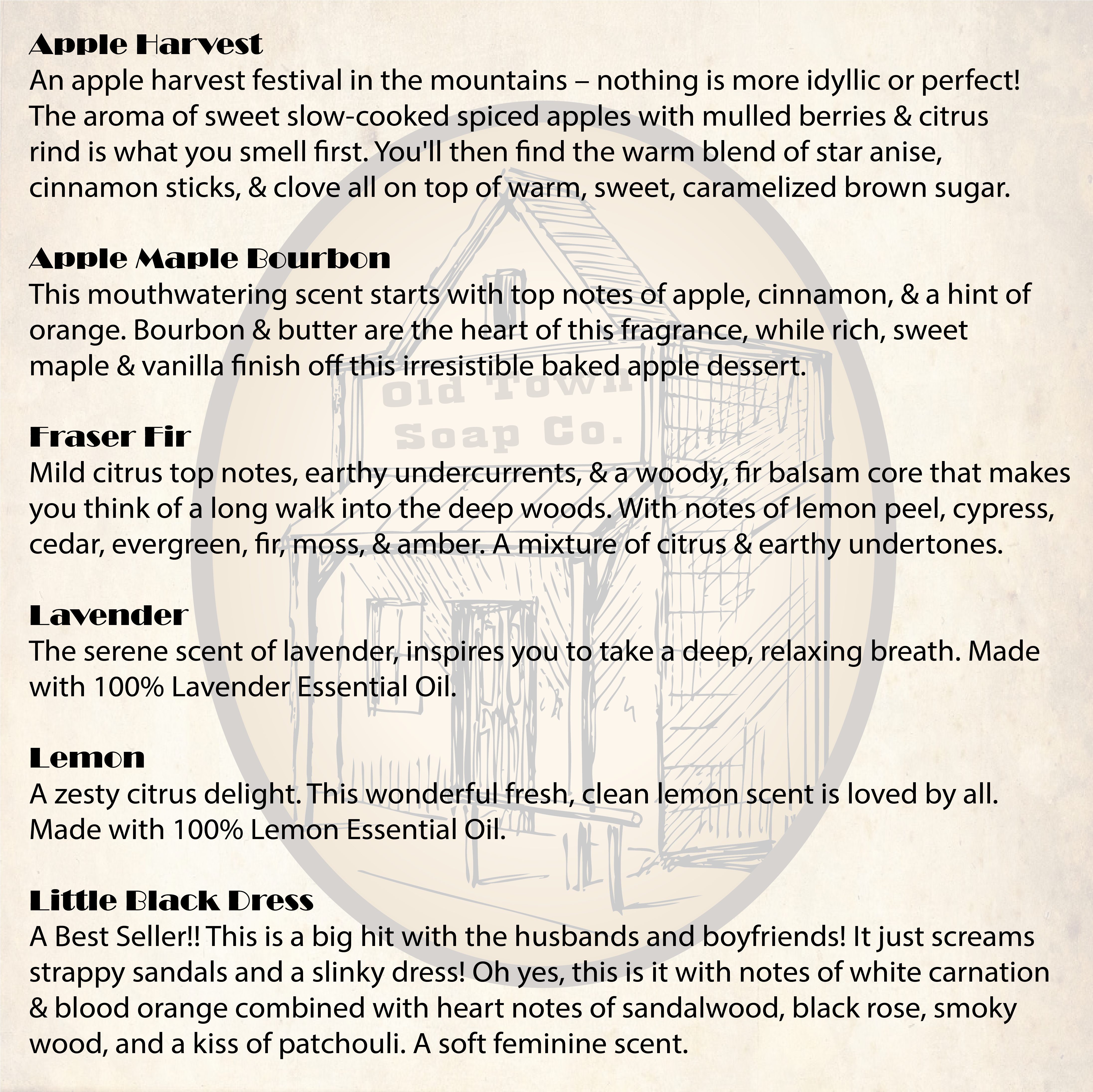 Old Town Soap Co. - Vendita all'ingrosso Spray per tessuti e ambienti - Room + Linen Mist - 14 Fragranze - Rinfresca la tua stanza14