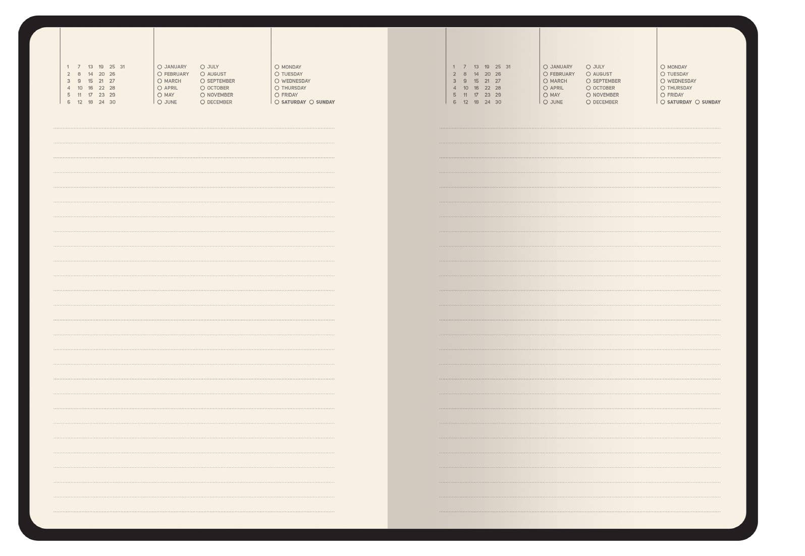 BV by Bruno Visconti - Wholesale Planner - A6 Vegan Leather  Daily Planner Planner - Irises6