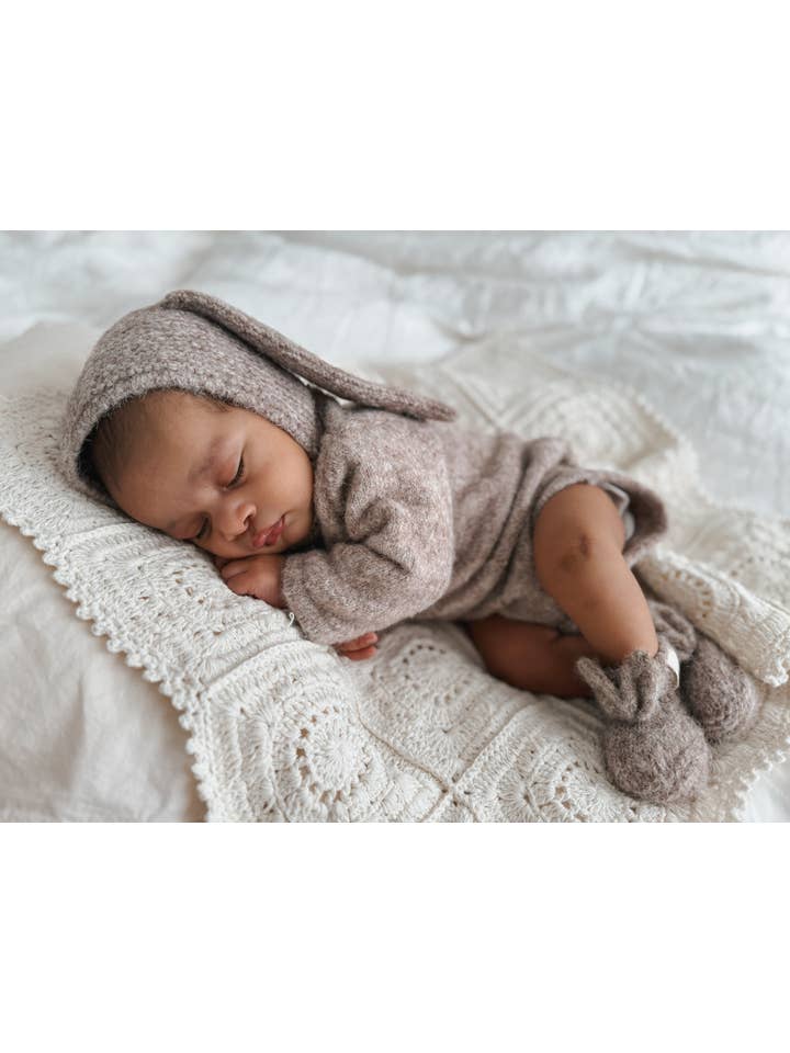 Luna + Luca Bunny Ear Booties for wholesale on Faire1